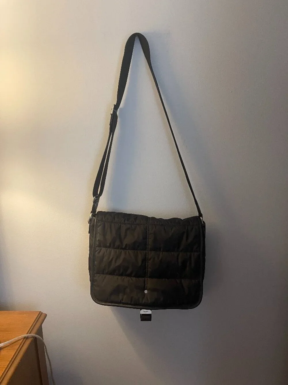 Coach Black Quilted Messenger/Laptop Bag F70507